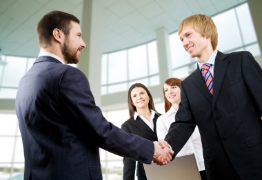 Businessmen handshake