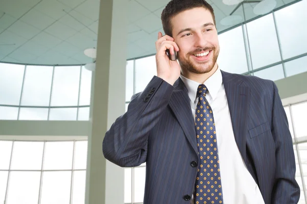 Businessman on phone — Stock Photo, Image