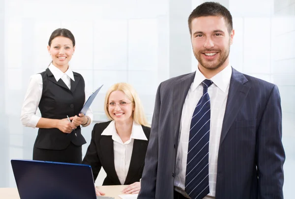 Busy white collar workers — Stock Photo, Image