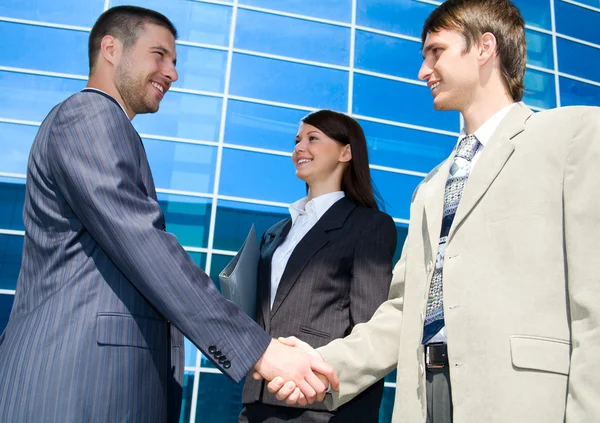 Street business meeting — Stock Photo, Image