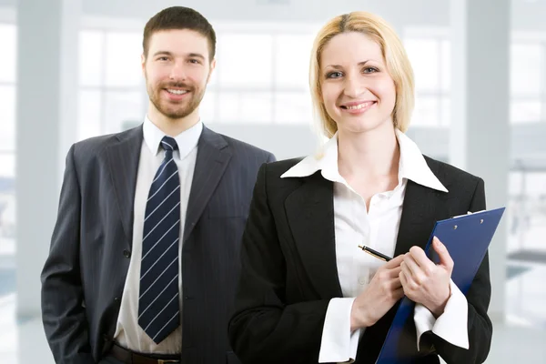 Two confident business people — Stock Photo, Image