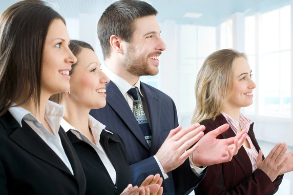 Business people applauding — Stock Photo, Image