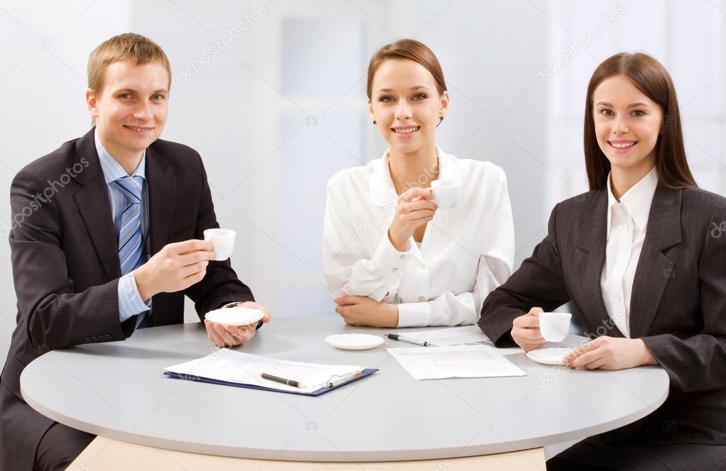Business people with a coffee