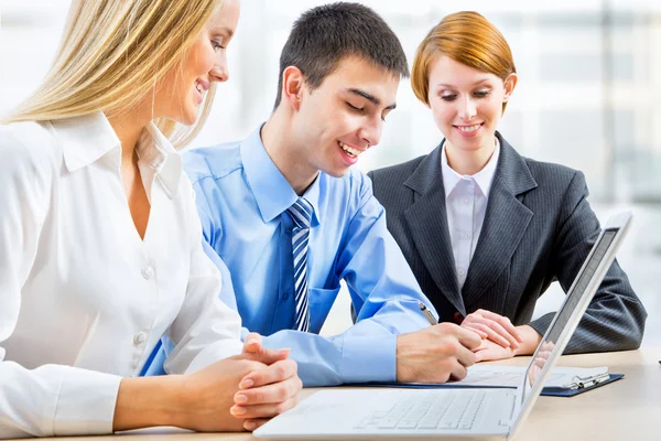 Business people working at meeting — Stock Photo, Image