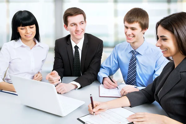 Business people working at meeting — Stock Photo, Image