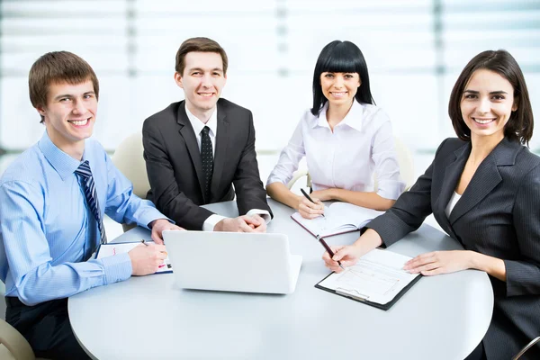 Business people working at meeting — Stock Photo, Image