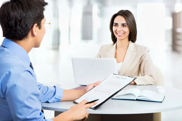 Business people working at meeting — Stock Photo, Image