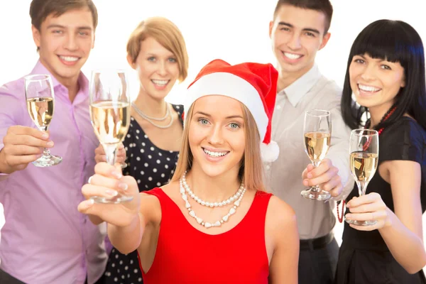 Kollegor som önskar god jul — Stockfoto