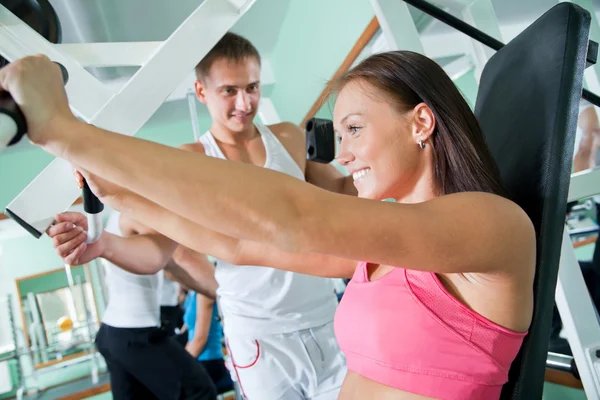 Woman at the gym. — Stock Photo, Image