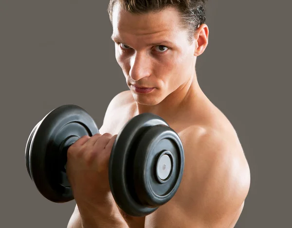 Ajuste hombre muscular —  Fotos de Stock