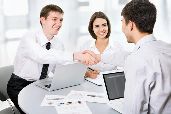 Business people shaking hands — Stock Photo, Image