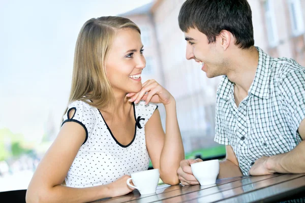 Couple drinking coffee Royalty Free Stock Photos