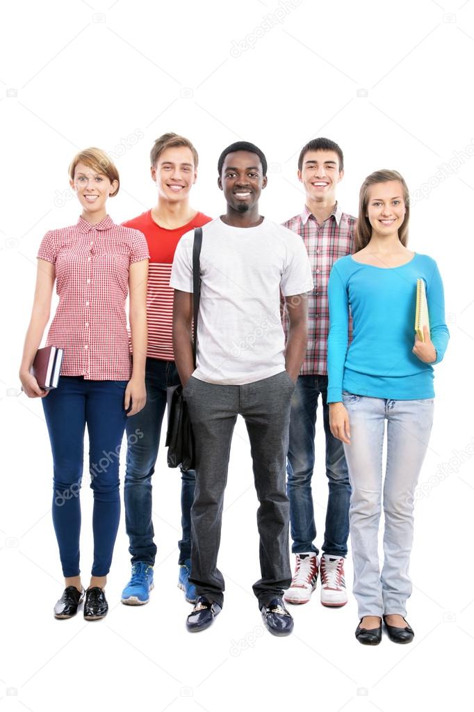 Group of international students