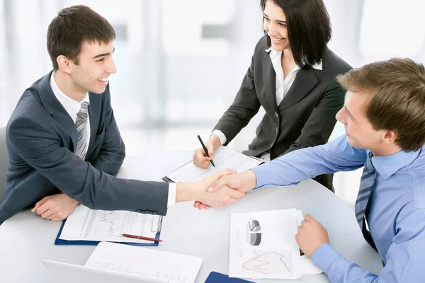 Business people shaking hands — Stock Photo, Image