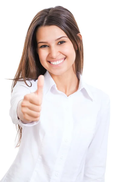 Mujer de negocios feliz — Foto de Stock