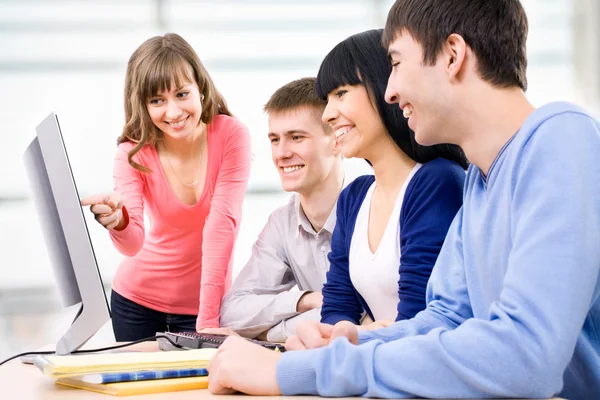 Happy students — Stock Photo, Image