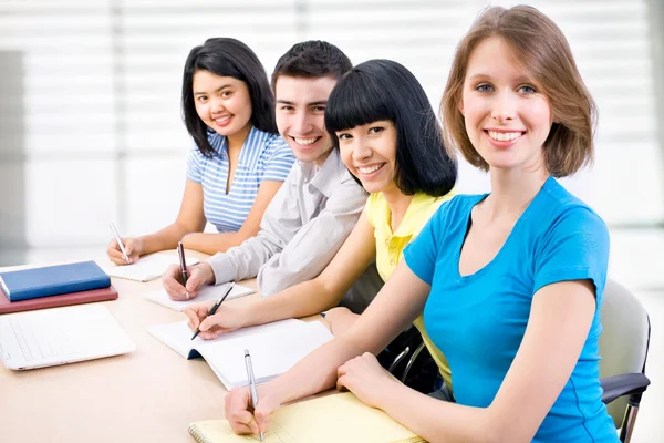 Students studying together Royalty Free Stock Images