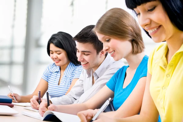 Students studying together Stock Photo