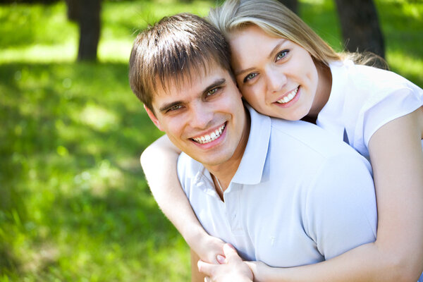 Young couple in nature