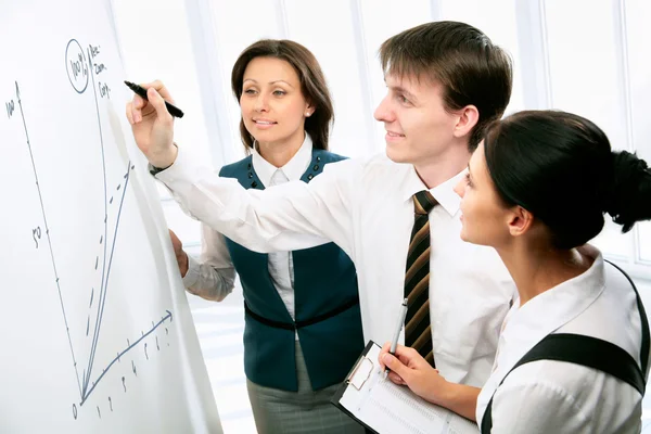 Businessman with colleagues — Stock Photo, Image