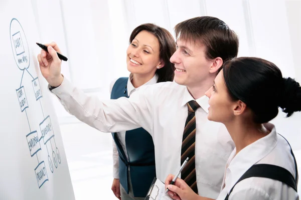 Businessman with colleagues — Stock Photo, Image