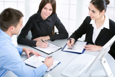 İş adamları toplantıda