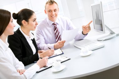 Ofisteki iş adamları