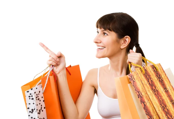 Mujer con bolsas —  Fotos de Stock