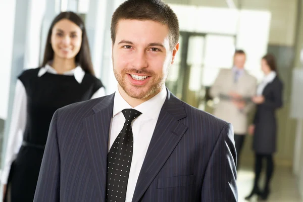 Happy young businessman — Stock Photo, Image