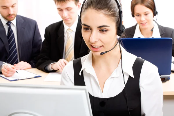 Operador telefónico — Foto de Stock