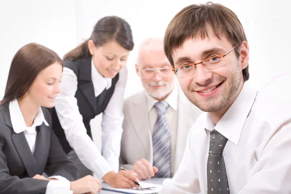 Businessman and colleagues — Stock Photo, Image