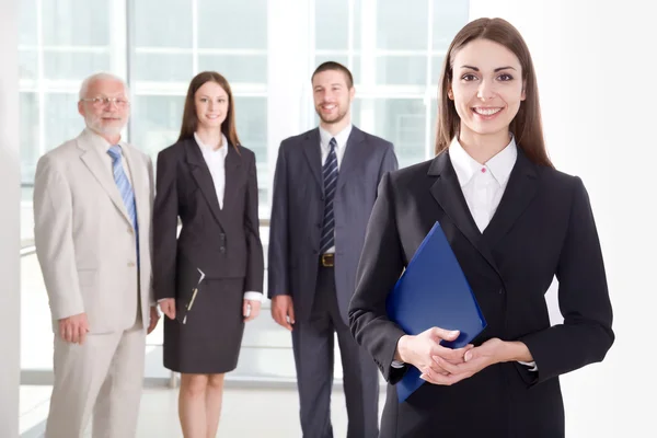Smiling businesspeople — Stock Photo, Image