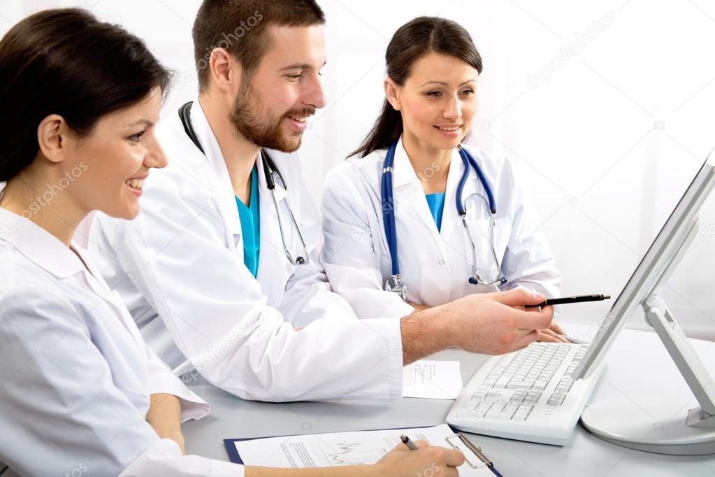 Doctors discuss work