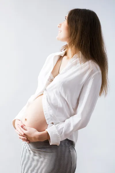 Mujer embarazada. — Foto de Stock