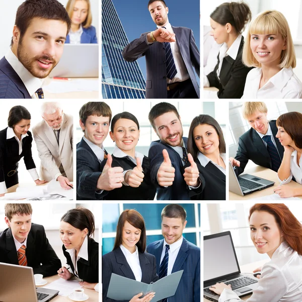 Business collage — Stock Photo, Image