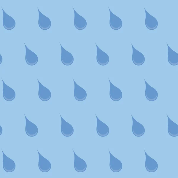 Seamless mönster med vattendroppar — Stock vektor
