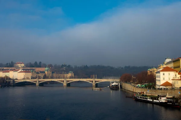 Praga República Checa Arquitetura Antiga Praga Ponte Rio — Fotografia de Stock