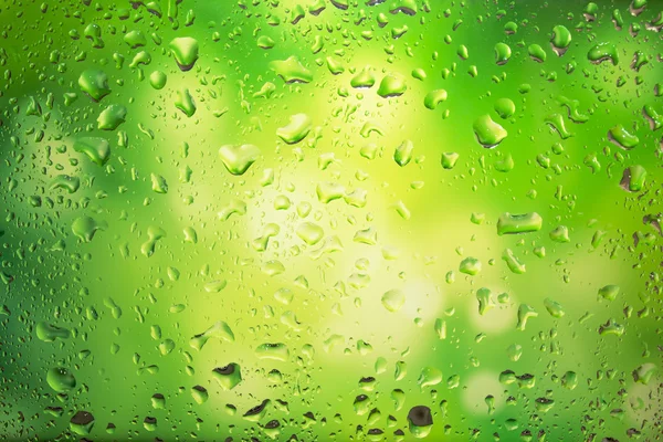 Water droplets on glass — Stock Photo, Image