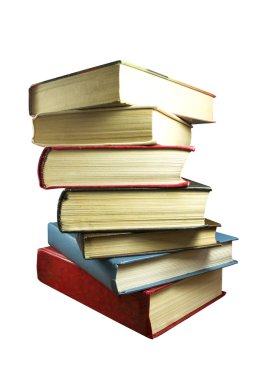 Beyaz arka plan üzerinde izole renkli kitap