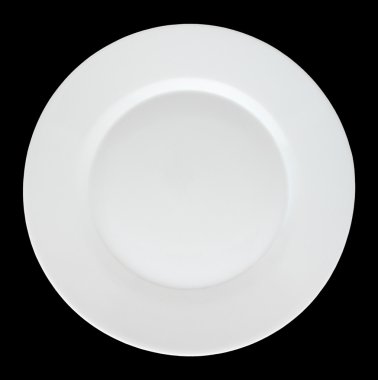 izole siyah arka plan üzerine beyaz boş levha.