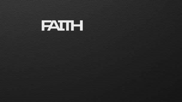 Anglické Biblické Verše Faith Can Move Mountains Mathews — Stock video