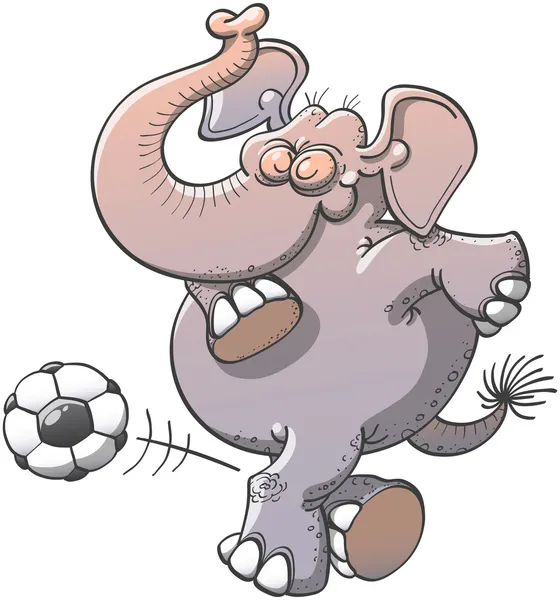 Mooi mollig olifant — Stockvector