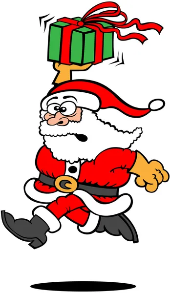 Papá Noel en problemas — Vector de stock