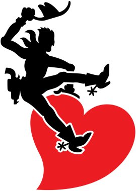 bir vahşi kırmızı kalbim kovboy