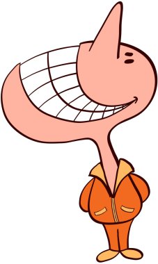Man with a big head