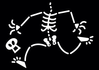 iskelet sonra kafası çalışan korkuttu