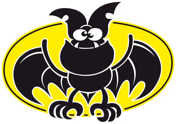 Buen murciélago negro — Archivo Imágenes Vectoriales