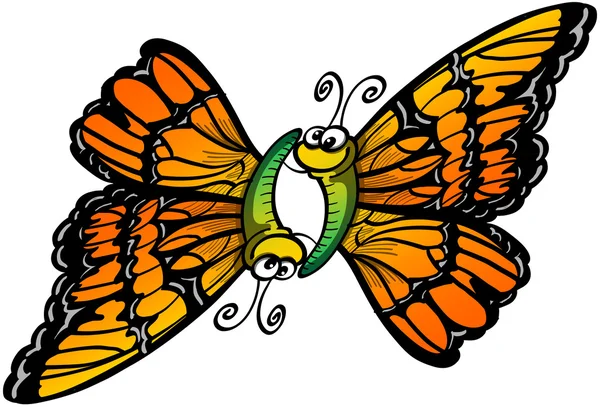 Pareja de mariposas — Archivo Imágenes Vectoriales