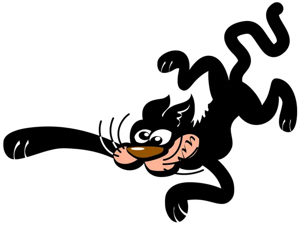 Gato negro — Vector de stock