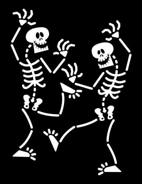 Couple of skeletons — Stock Vector